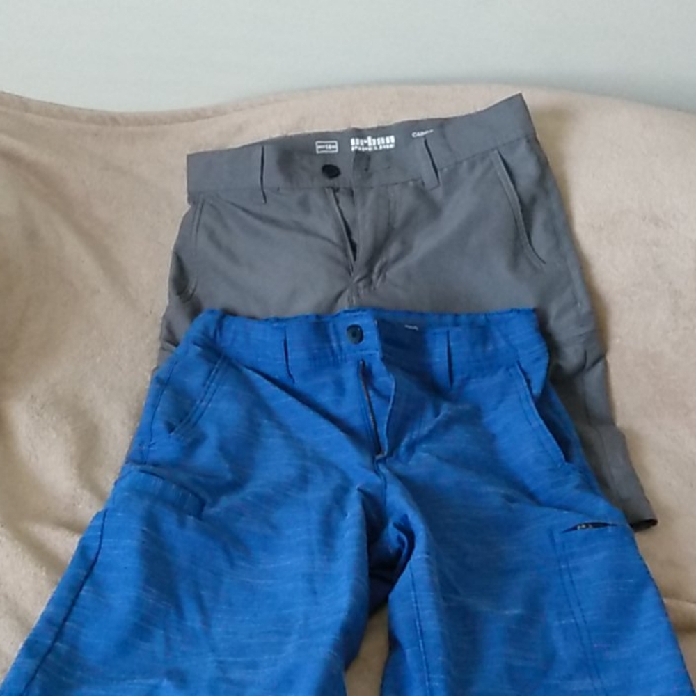 2 Blue & Gray Boys Cargo shorts